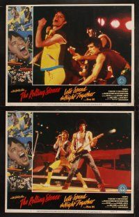 3j255 LET'S SPEND THE NIGHT TOGETHER 8 LCs '83 great images of Mick Jagger & The Rolling Stones!