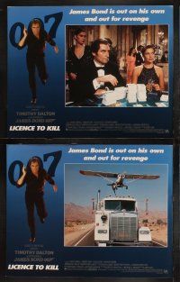 3j258 LICENCE TO KILL 8 LCs '89 Timothy Dalton as James Bond 007, he's out for revenge!