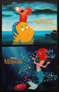 3j616 LITTLE MERMAID 6 LCs '89 great images of Ariel & cast, Disney underwater cartoon!