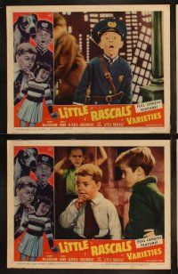3j264 LITTLE RASCALS VARIETIES 8 LCs '59 wacky images of Alfalfa, Darla, Our Gang musical!