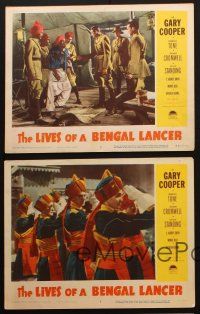 3j673 LIVES OF A BENGAL LANCER 5 LCs R50 great images of Gary Cooper and Franchot Tone in India!