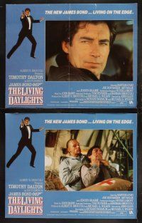 3j267 LIVING DAYLIGHTS 8 LCs '87 most dangerous Timothy Dalton as super spy James Bond 007!