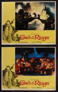 3j272 LORD OF THE RINGS 8 LCs '78 Ralph Bakshi cartoon from classic J.R.R. Tolkien novel!