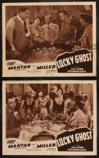 3j816 LUCKY GHOST 3 LCs R40s Toddy, wacky images of Mantan Moreland gambling, Florence O'Brien!