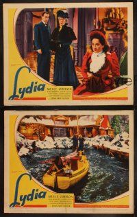 3j817 LYDIA 3 LCs '41 Alan Marshal, Joseph Cotton, George Reeves, pretty Merle Oberon in title role!