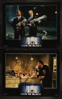 3j301 MEN IN BLACK 8 LCs '97 wacky sci-fi images of Will Smith & Tommy Lee Jones protecting Earth!