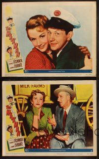 3j733 MILKMAN 4 LCs '50 wacky images of Donald O'Connor, Jimmy Durante, sexy Piper Laurie!