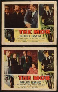 3j307 MOB 8 LCs '52 cool images of Broderick Crawford, Matt Crowley & Richard Kiley, gangsters!
