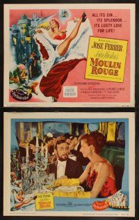 3j312 MOULIN ROUGE 8 LCs '53 cool images of Jose Ferrer as Toulouse-Lautrec, Zsa Zsa Gabor!