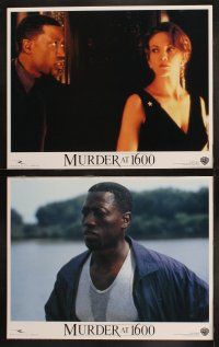 3j314 MURDER AT 1600 8 LCs '97 Wesley Snipes, gorgeous Diane Lane, Alan Alda, Dennis Miller!