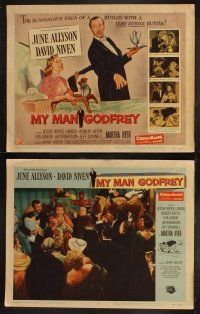 3j317 MY MAN GODFREY 8 LCs '57 cool images of June Allyson, David Niven & sexy Martha Hyer!