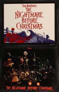 3j326 NIGHTMARE BEFORE CHRISTMAS 8 LCs '93 Tim Burton, Disney, great Halloween horror images!