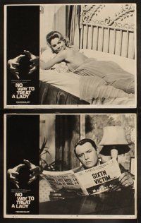 3j328 NO WAY TO TREAT A LADY 8 LCs '68 Rod Steiger, Lee Remick & George Segal!
