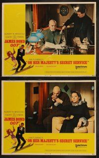 3j339 ON HER MAJESTY'S SECRET SERVICE 8 LCs '70 George Lazenby as James Bond, Telly Savalas!