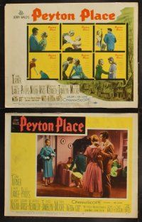 3j353 PEYTON PLACE 8 LCs '58 Lana Turner, from the novel of small town life by Grace Metalious!