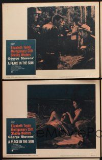 3j679 PLACE IN THE SUN 5 LCs R59 Montgomery Clift, Elizabeth Taylor, Shelley Winters, George Stevens