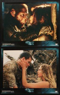 3j013 PLANET OF THE APES 10 LCs '01 Tim Burton version, Mark Wahlberg, Helena Bonham Carter!