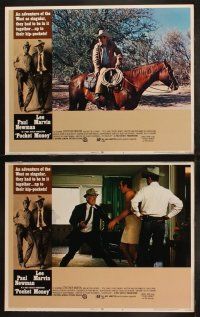 3j359 POCKET MONEY 8 LCs '72 great cowboy western images of Paul Newman & Lee Marvin!