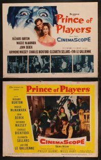 3j367 PRINCE OF PLAYERS 8 LCs '55 Richard Burton as Booth, perhaps greatest stage actor ever!