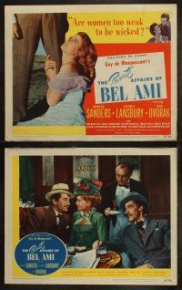 3j369 PRIVATE AFFAIRS OF BEL AMI 8 LCs '47 sexy Angela Lansbury loves scoundrel George Sanders!