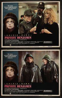 3j370 PRIVATE BENJAMIN 8 LCs '81 Eileen Brennan, Robert Webber, Goldie Hawn in the army!