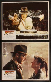 3j573 RAIDERS OF THE LOST ARK 7 LCs '81 Harrison Ford, George Lucas & Steven Spielberg classic!