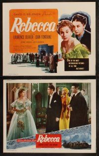 3j372 REBECCA 8 LCs R50s Alfred Hitchcock, art of Laurence Olivier & Joan Fontaine!