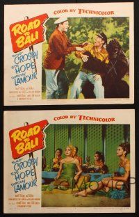 3j684 ROAD TO BALI 5 LCs '52 Bing Crosby, Bob Hope & sexy Dorothy Lamour in India!