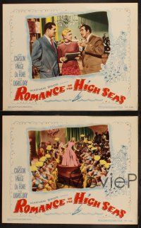 3j746 ROMANCE ON THE HIGH SEAS 4 LCs '48 1st Doris Day, Jack Carson, Don DeFore, Janis Paige