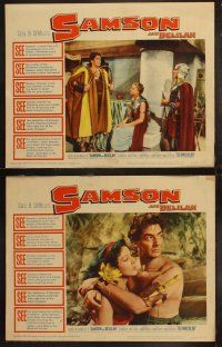 3j578 SAMSON & DELILAH 7 LCs R59 Hedy Lamarr & Victor Mature, Cecil B. DeMille directed!