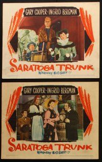 3j627 SARATOGA TRUNK 6 LCs '45 Gary Cooper & Ingrid Bergman, from the novel by Edna Ferber!