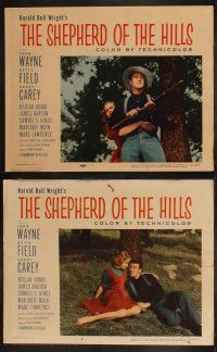 3j401 SHEPHERD OF THE HILLS 8 LCs R55 Betty Field between John Wayne & Harry Carey!