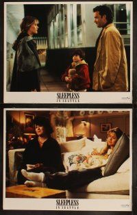3j415 SLEEPLESS IN SEATTLE 8 LCs '93 Nora Ephron directed, romantic Tom Hanks & Meg Ryan!