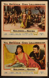 3j750 SOLOMON & SHEBA 4 LCs '59 Yul Brynner with hair & super sexy Gina Lollobrigida!