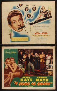 3j425 SONG IS BORN 8 LCs '48 great images of Danny Kaye & super sexy Virginia Mayo!