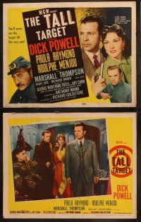 3j451 TALL TARGET 8 LCs '51 Dick Powell, Paula Raymond's hands were never meant to hold a gun!