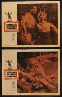 3j453 TARZAN'S GREATEST ADVENTURE 8 LCs '59 hero Gordon Scott lives his mightiest adventure!