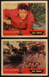 3j473 TRAIN 8 LCs '65 cool images of Burt Lancaster, John Frankenheimer World War II classic!