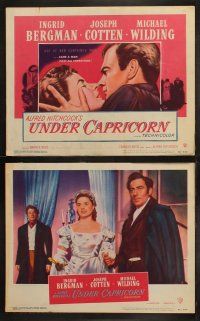 3j478 UNDER CAPRICORN 8 LCs '49 Ingrid Bergman & Joseph Cotten, directed by Alfred Hitchcock!