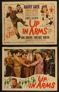 3j481 UP IN ARMS 8 LCs '44 funnyman Danny Kaye & sexy Dinah Shore, Goldwyn Girls!
