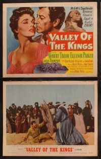 3j483 VALLEY OF THE KINGS 8 LCs '54 Robert Taylor & Eleanor Parker, filmed in Egypt!