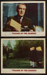 3j588 VILLAGE OF THE DAMNED 7 LCs '60 science-fiction's strangest story of the weird child-demons!