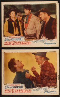 3j765 WESTERNER 4 LCs R46 William Wyler directed, cowboy Gary Cooper, Forrest Tucker!