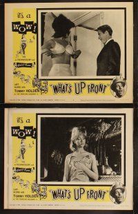 3j495 WHAT'S UP FRONT 8 LCs '64 Tommy Holden as The bra salesman, sexy girls, English comedy!