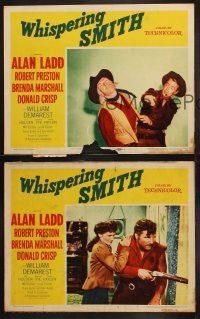3j850 WHISPERING SMITH 3 LCs R56 western cowboy Alan Ladd, Robert Preston & Marshall!
