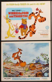 3j644 WINNIE THE POOH & TIGGER TOO 6 LCs '74 Disney, A.A. Milne, Rabbit, Piglet, Christopher Robin!