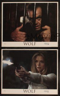 3j590 WOLF 7 LCs '94 Jack Nicholson, Michelle Pfeiffer, James Spader, directed by Mike Nichols!