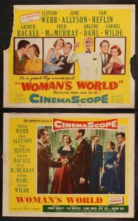 3j505 WOMAN'S WORLD 8 LCs '54 Allyson, Webb, Heflin, Bacall