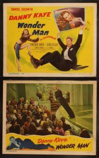 3j506 WONDER MAN 8 LCs '45 Danny Kaye, sexiest Virginia Mayo, Vera-Ellen's first!