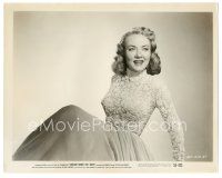 3k048 AUDREY TOTTER 8x10.25 still '53 full-length in cool lace dress from Cruisin' Down the River!